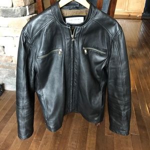 Andrew Marc NY Dress Lamb Skin Motorcycle Jacket